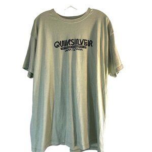 Quicksilver Mens Tee Green/Black Logo Size XXL/TTG/EEG